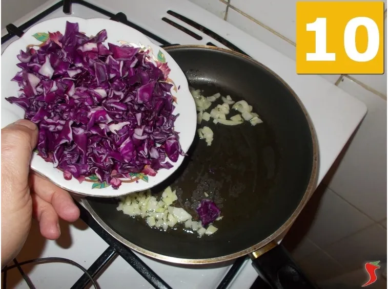 La cottura del radicchio