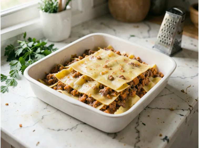 Come stratificare le lasagne con zucca e salsiccia senza farle asciugare