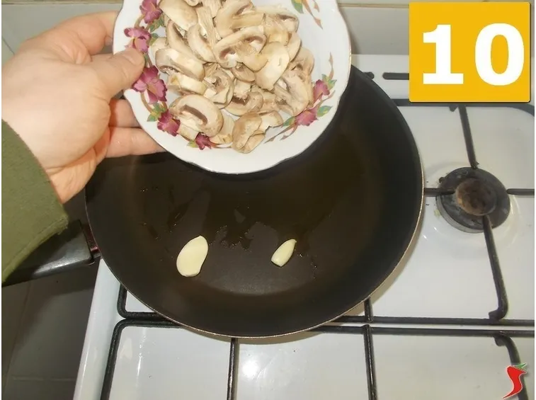 La cottura dei funghi