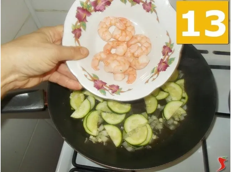 La cottura delle zucchine