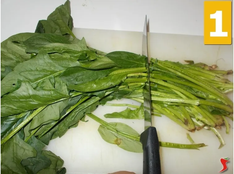 Pulite gli spinaci