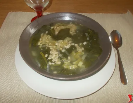 Minestra orzo perlato