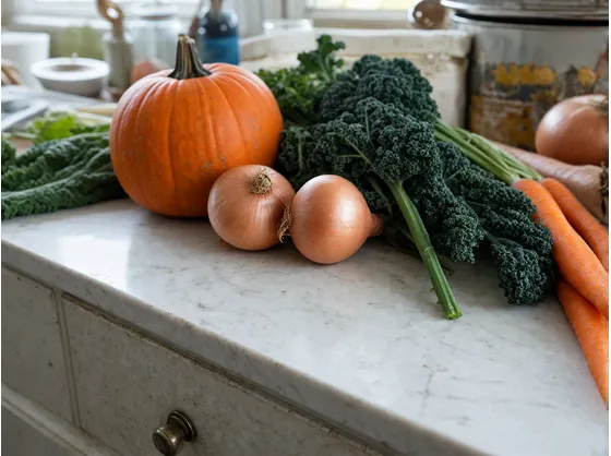 Le verdure giuste per il minestrone autunnale con zucca e cavolo nero