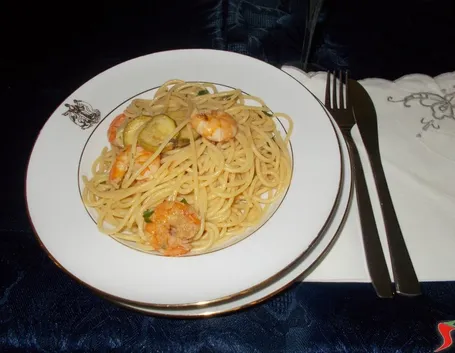 Pasta con i gamberi