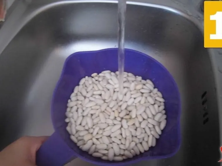 lavare i fagioli 