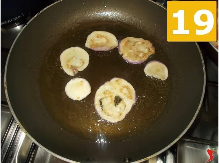 Le fette di melanzane