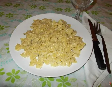 La pasta ai quattro formaggi