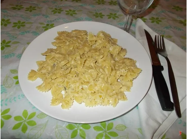 La pasta ai quattro formaggi