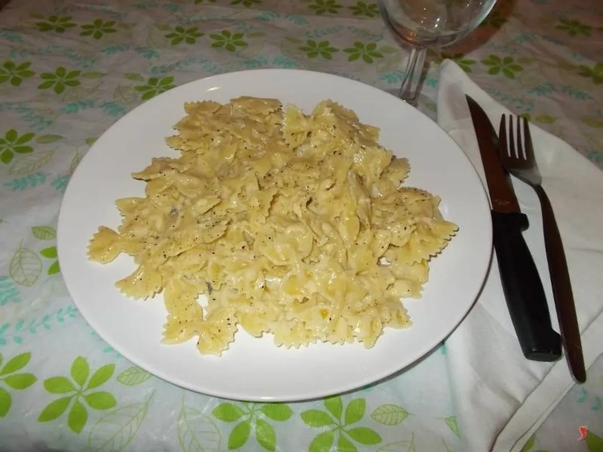 La pasta ai quattro formaggi