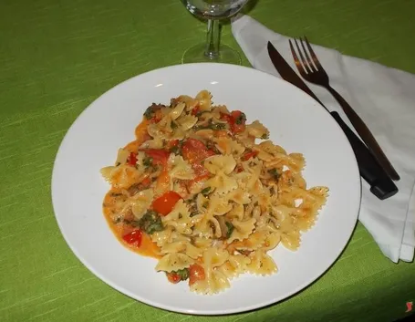 La pasta con la rucola