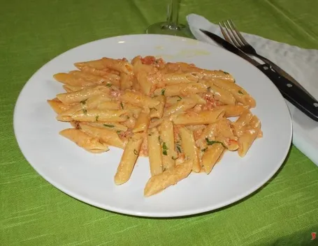Le penne in salsa rosa