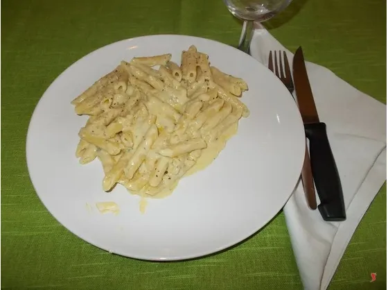 Le penne ai quattro formaggi