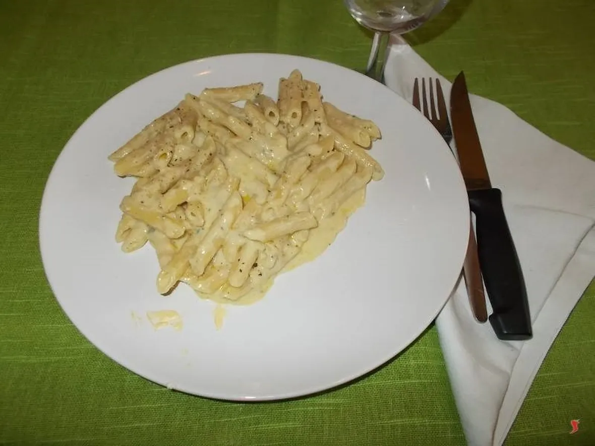 Le penne ai quattro formaggi
