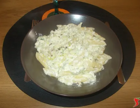 Penne zucchine e ricotta