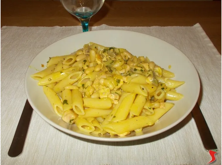 penne salmone