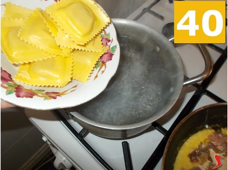 La cottura dei ravioli