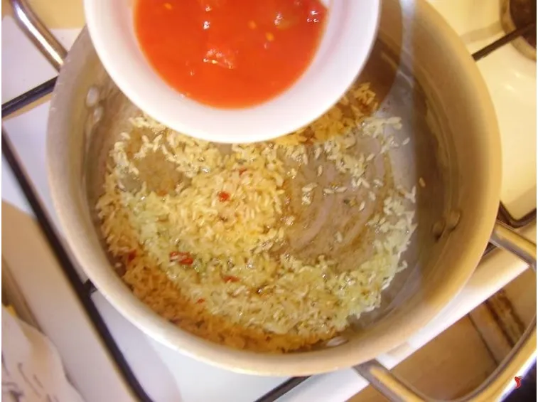 La cottura del risotto