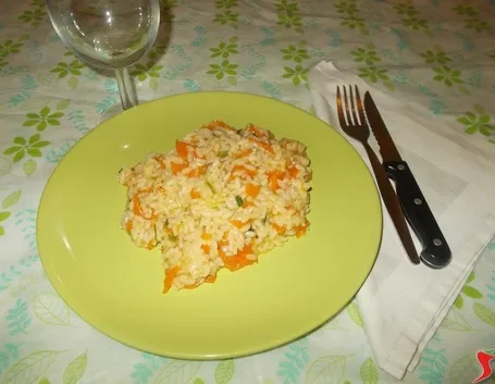 Il risotto con le carote