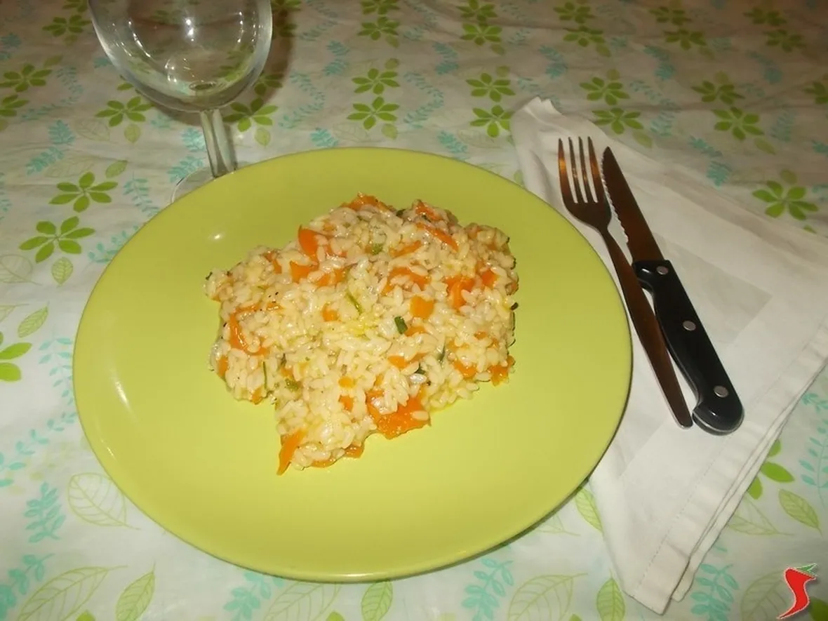 Il risotto con le carote