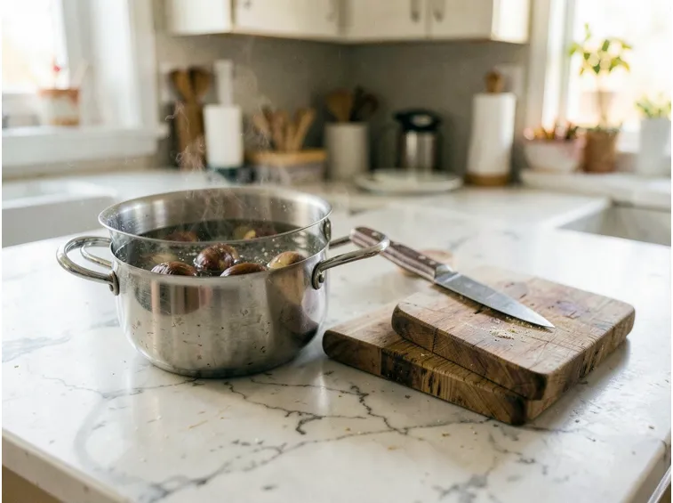 Come cuocere e pulire le castagne fresche senza perdere tempo