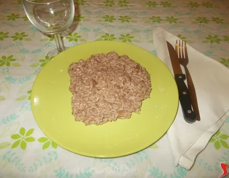 Il risotto con la pancetta