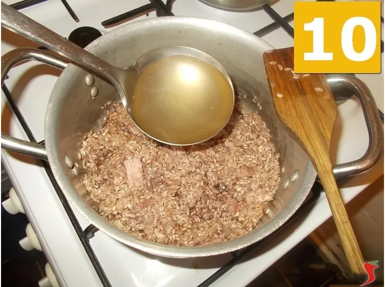 La cottura del risotto