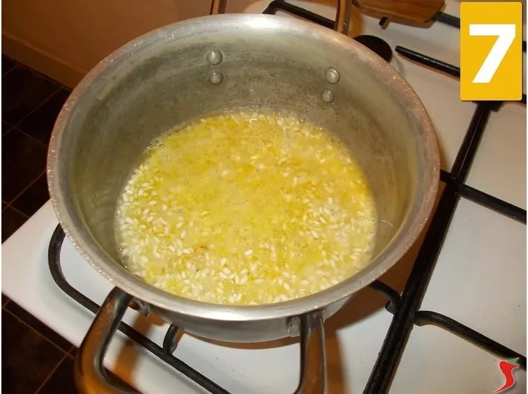 La cottura del risotto