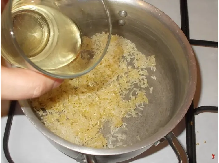 La cottura del risotto