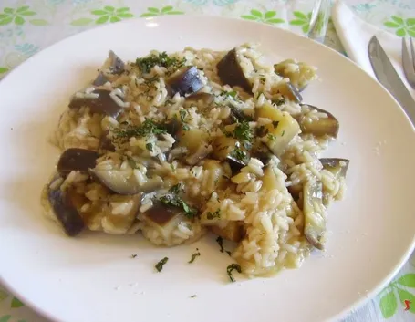 risotto alle melanzane