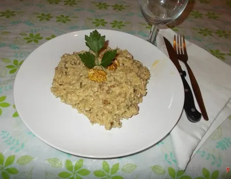 Il risotto alla noci