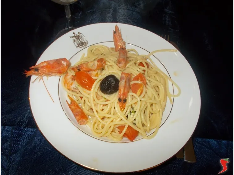 spaghetti ai gamberi