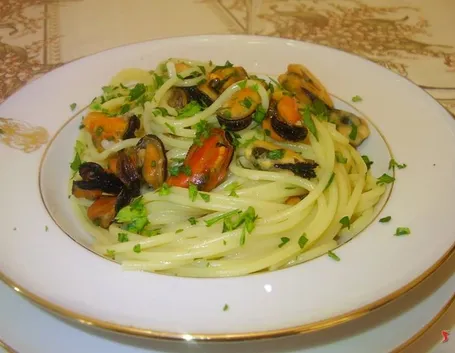 spaghetti con le cozze