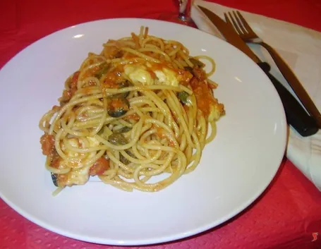 Gli spaghetti alla mozzarella
