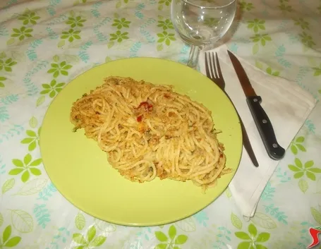 Gli spaghetti con il pangrattato
