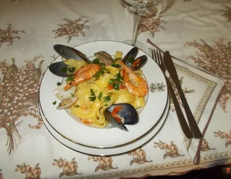 Le tagliatelle allo scoglio