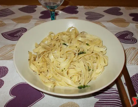 Le tagliatelle cacio e pepe