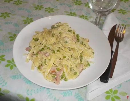 Le tagliatelle ai piselli