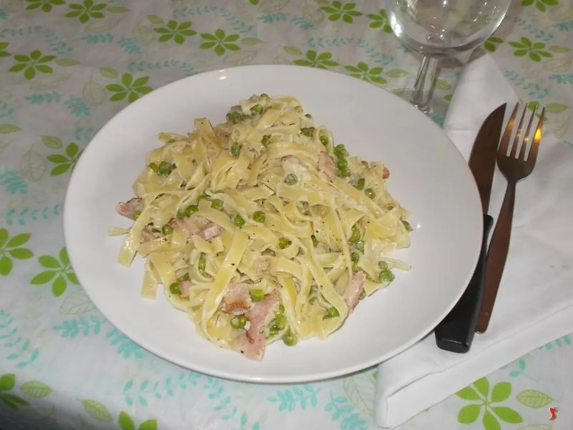 Le tagliatelle ai piselli