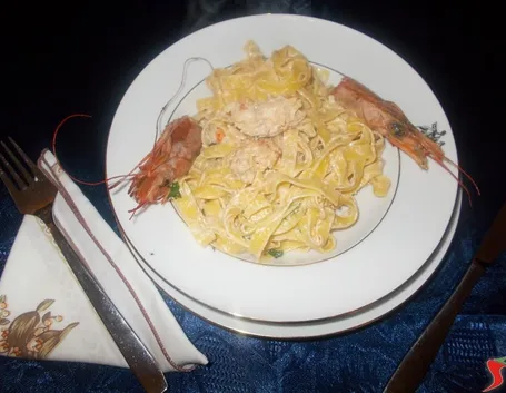 Tagliatelle ai gamberi