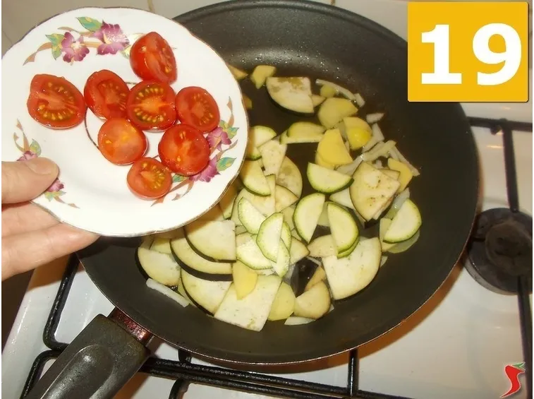 Terminare la cottura delle verdure