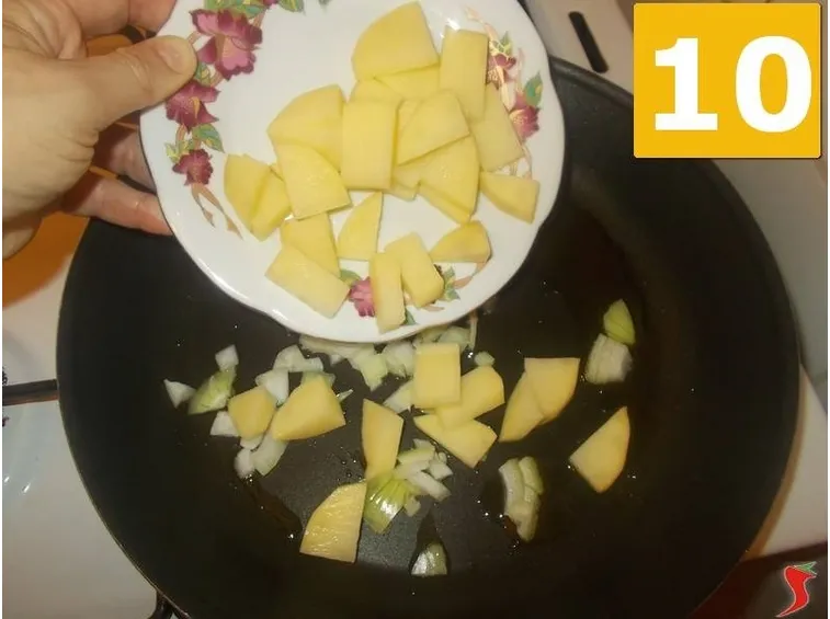 La cottura della patate