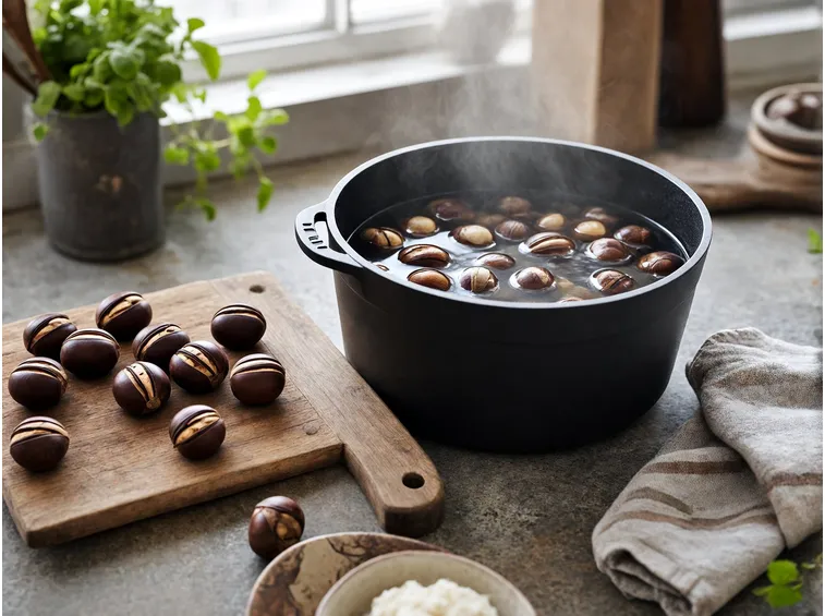 Come preparare le castagne e pulire i funghi