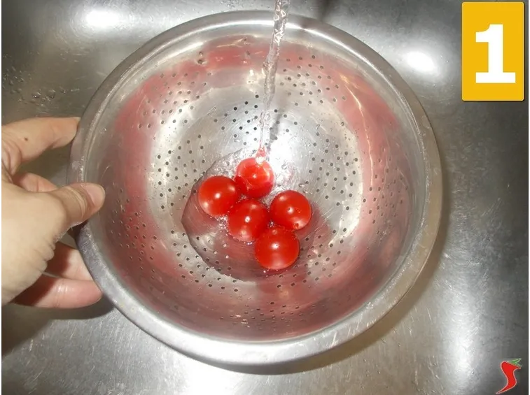 Lavorate i pomodori pachino