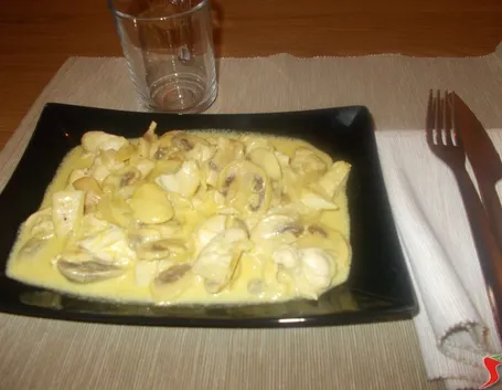 pollo senape funghi