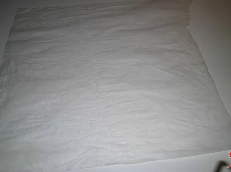 carta da forno bagnata