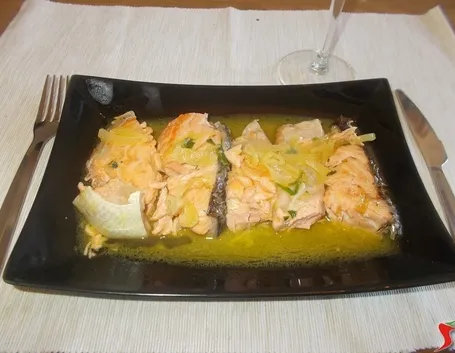 Il salmone all'arancia
