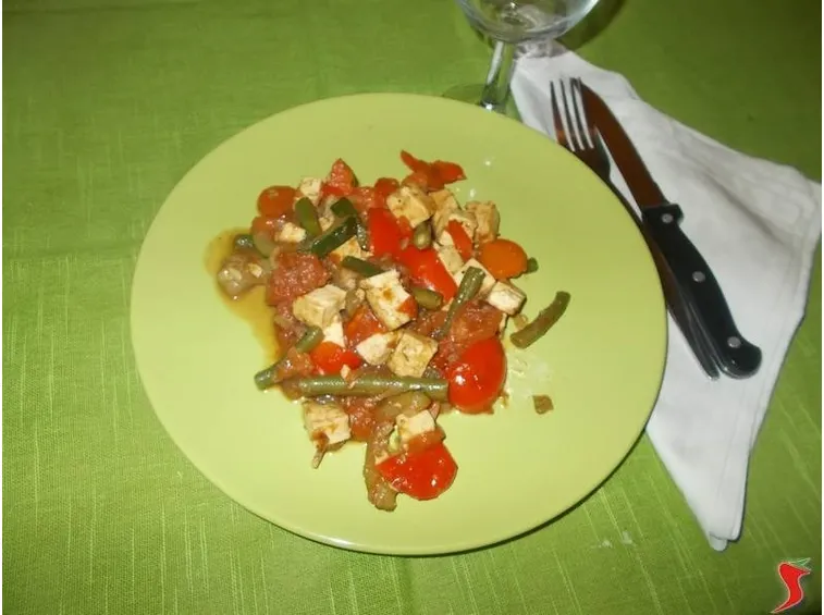 Il tofu alle verdure