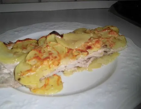 Parmigiana di patate e fettine