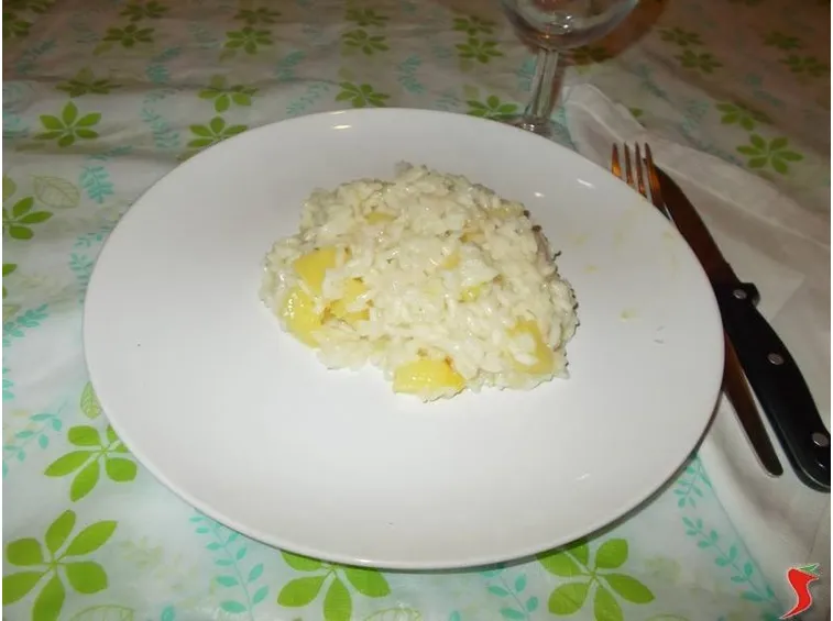 Il risotto veloce all'ananas