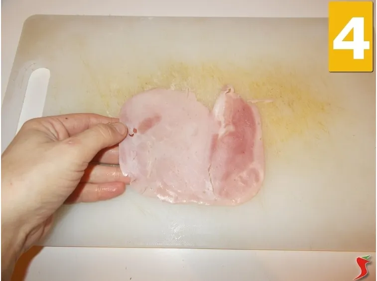 Lavorate il prosciutto cotto